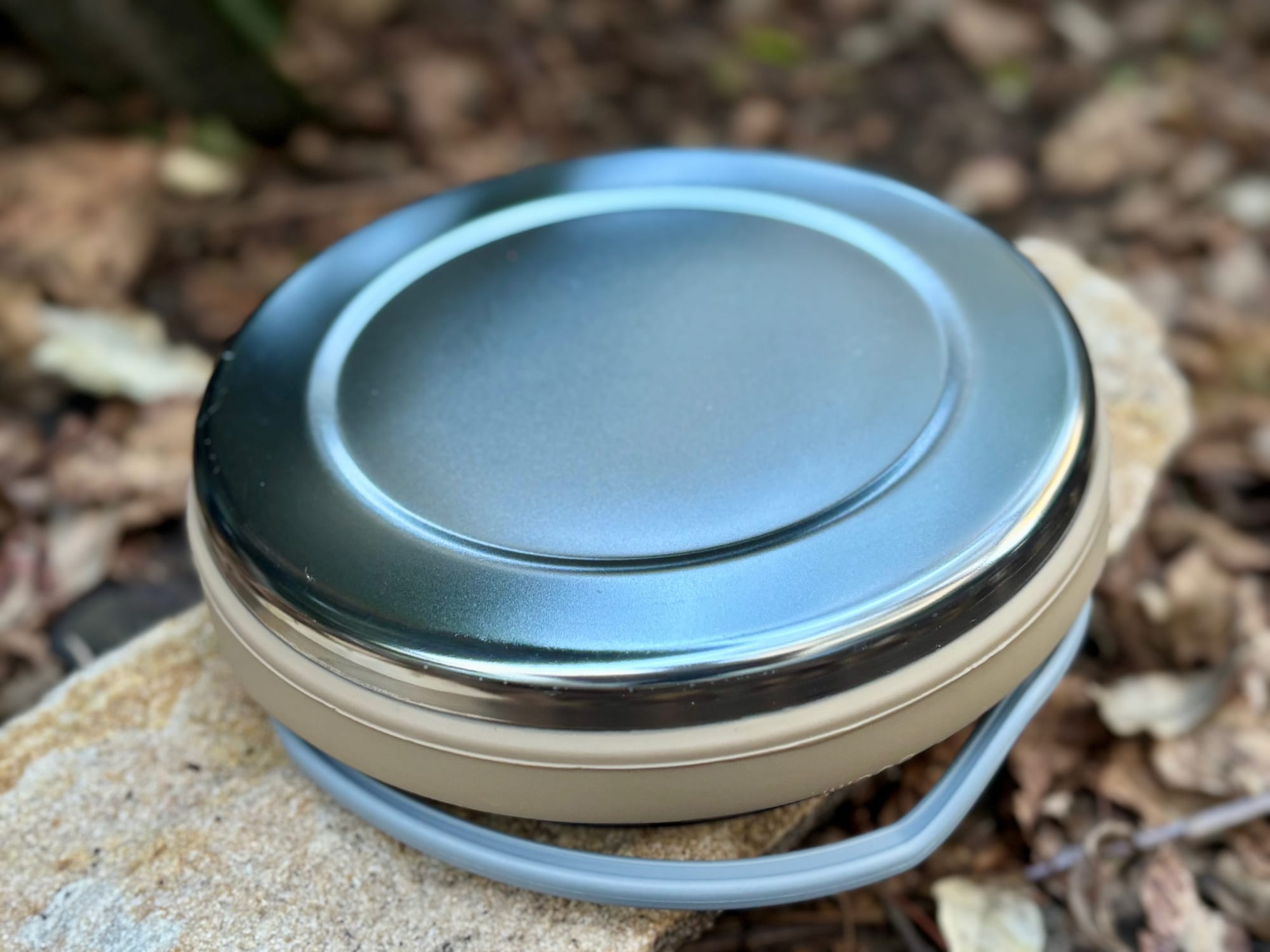 The underside of the Aimall kettle, showing the stainless steel base