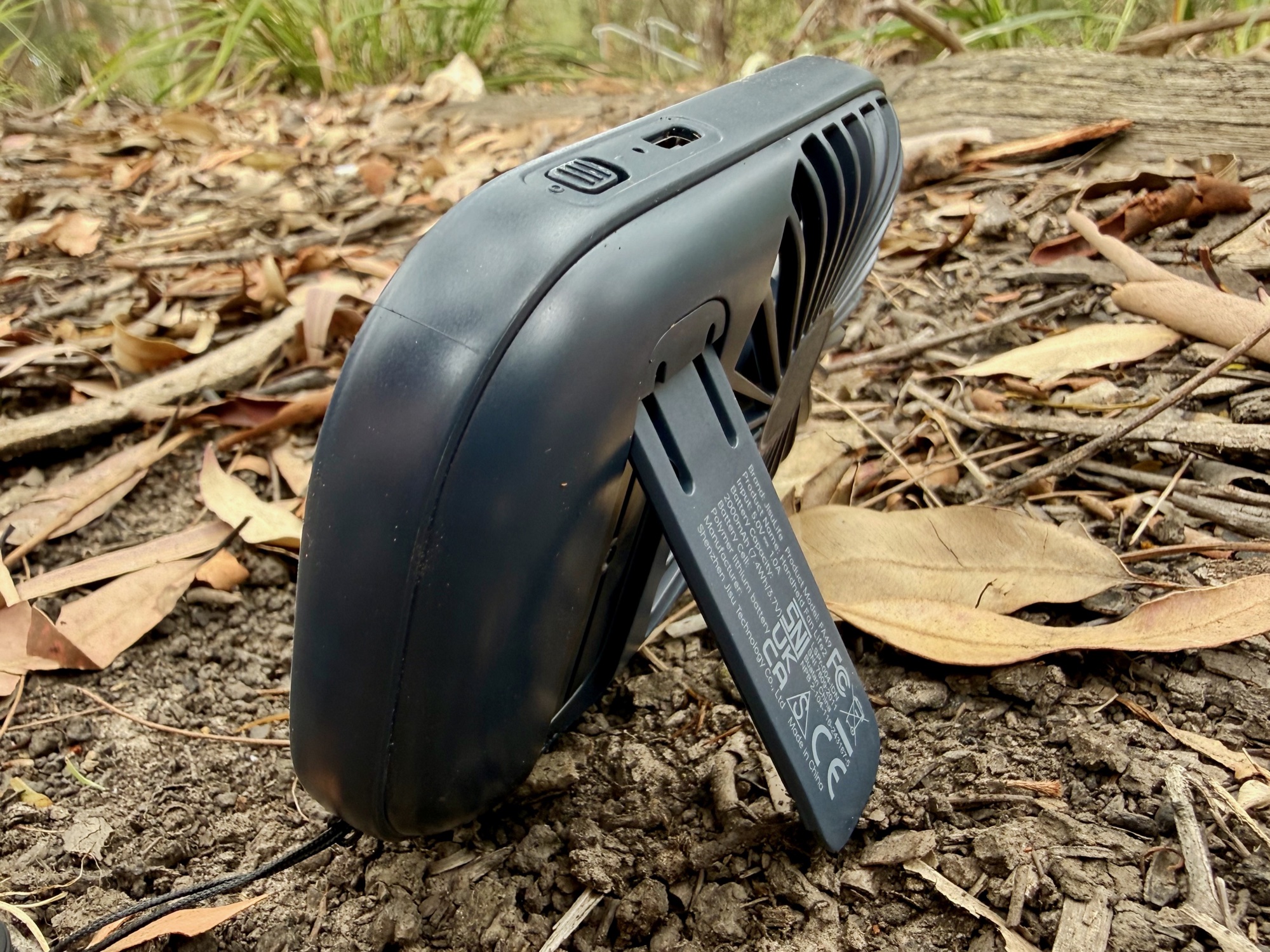 The JisuLife Life2 standing on its fold-out back stand, seen from behind