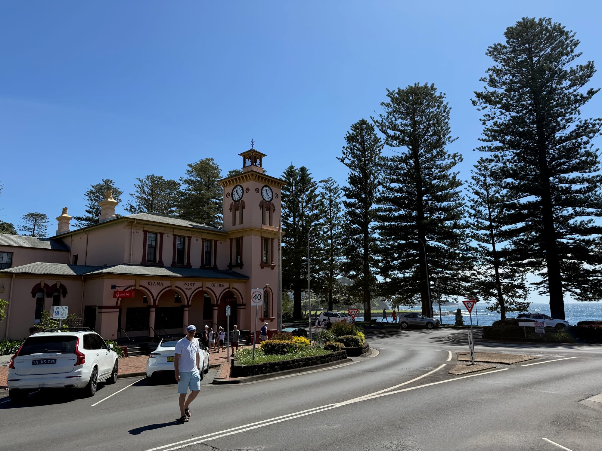 The old post office with its clock tower on the main street of Kiama