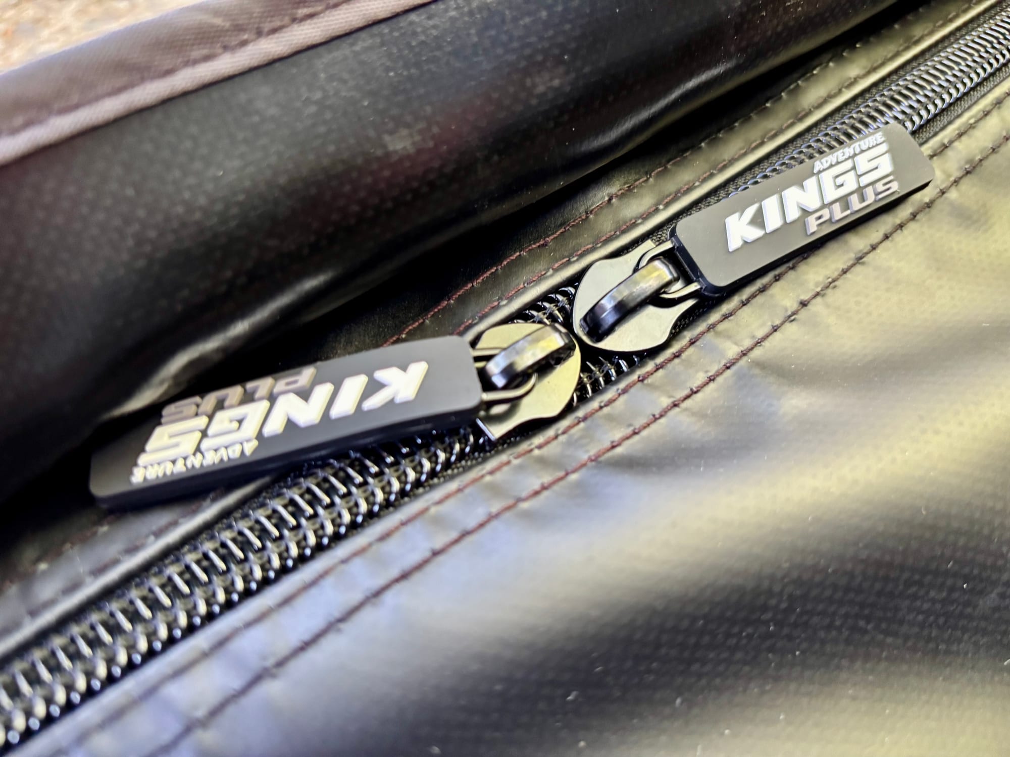 The zip and Kings Plus zip puller on the awning cover