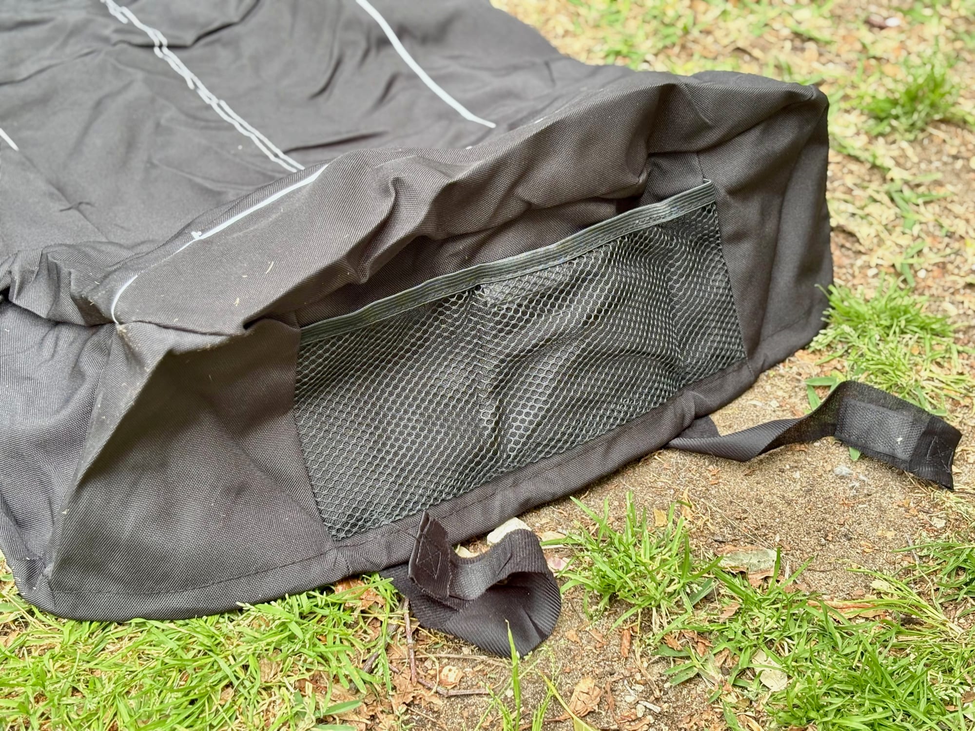 The mesh pocket on the back of a Kings seat cover