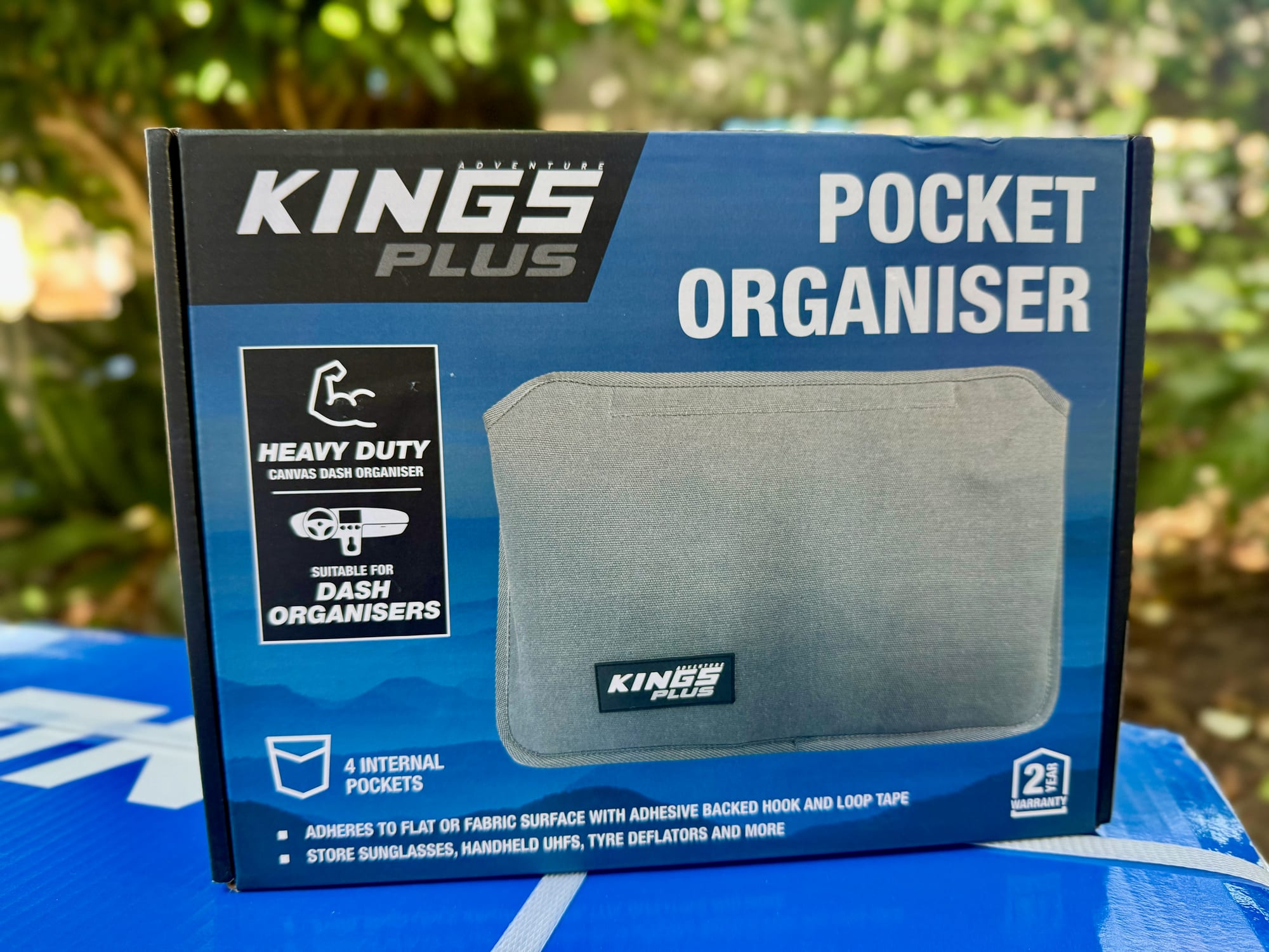 The Kings Plus Pocket Organiser box: heavy duty, suitable for dash organisers, 4 internal pockets