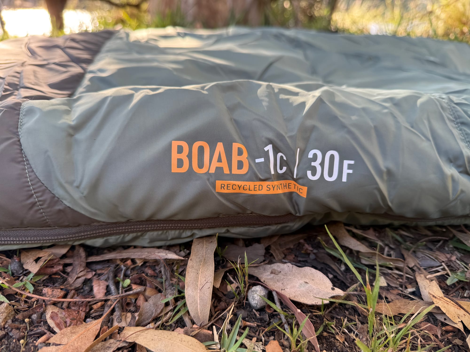 The shell of the Sea to Summit Boab with the Boab -1°C recycled synthetic print