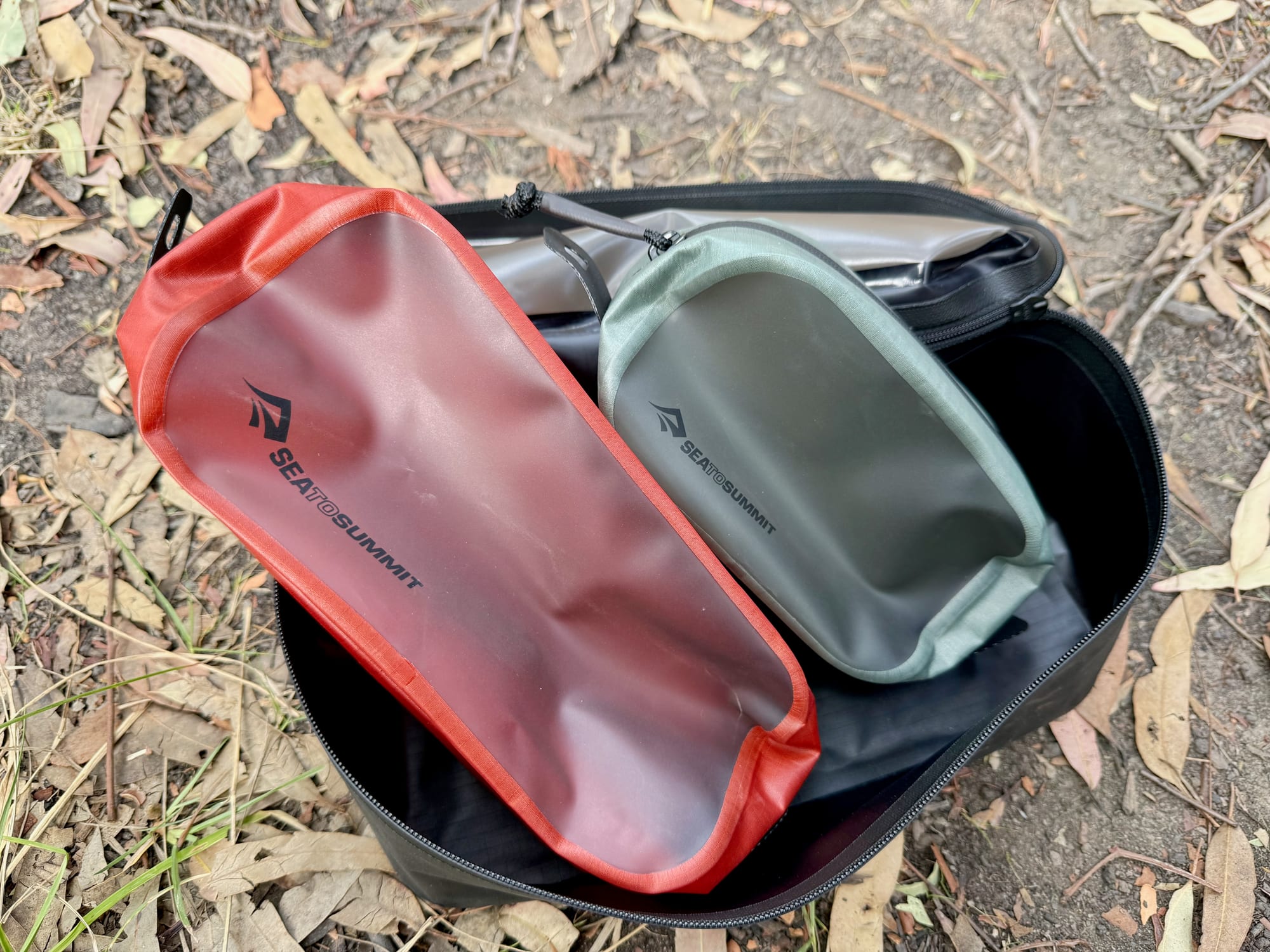 The three Hydraulic Packing Cubes nested inside each other