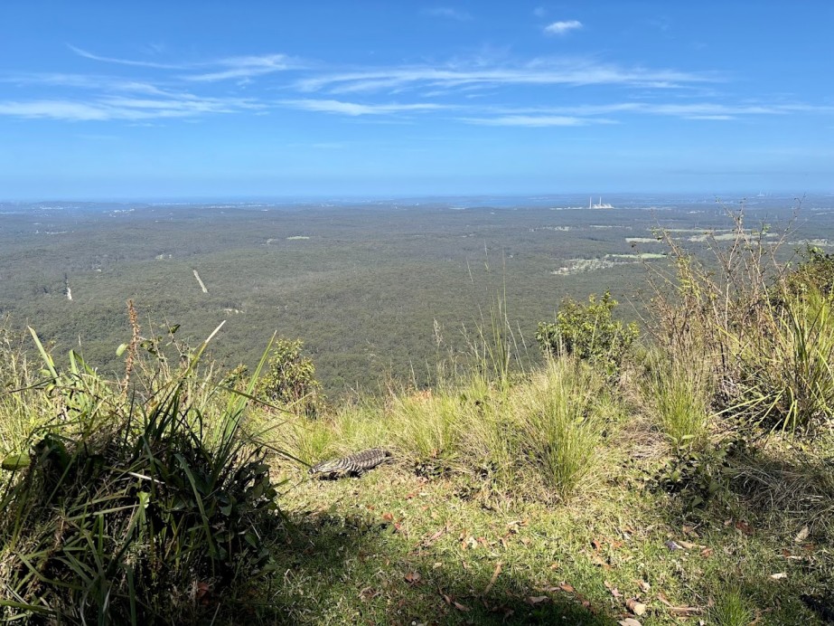 The view from Heaton Lookout across the hinterland to Lake Macquarie and the coast