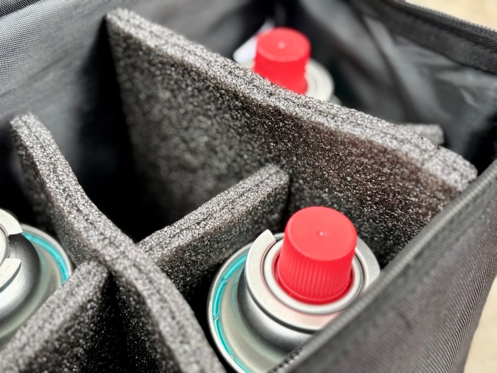 Butane Gas Canister Storage Bag (6 Slots) Review | AdventureKit