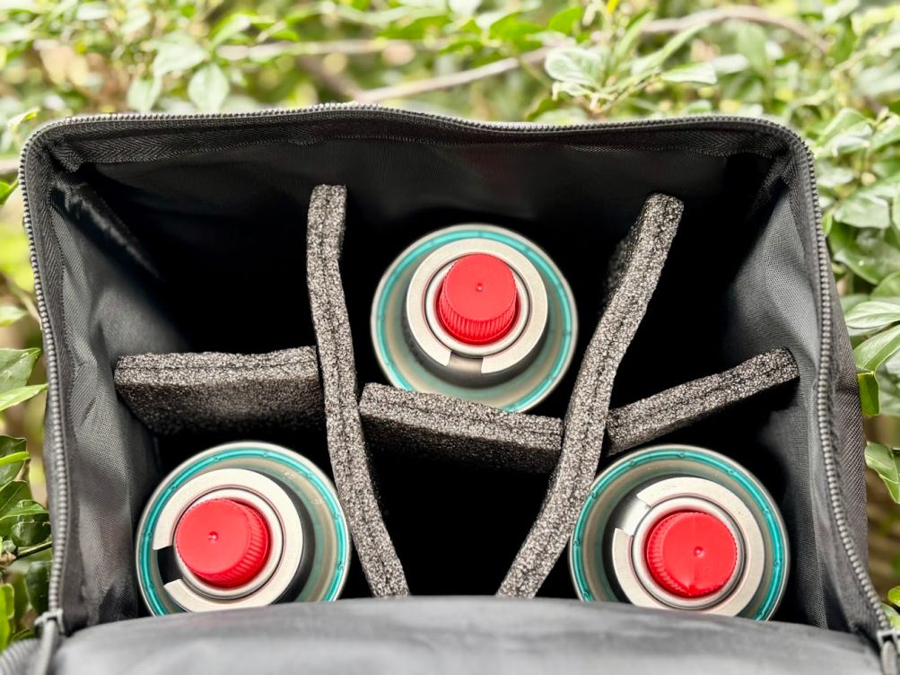 Butane Gas Canister Storage Bag (6 Slots) Review | AdventureKit